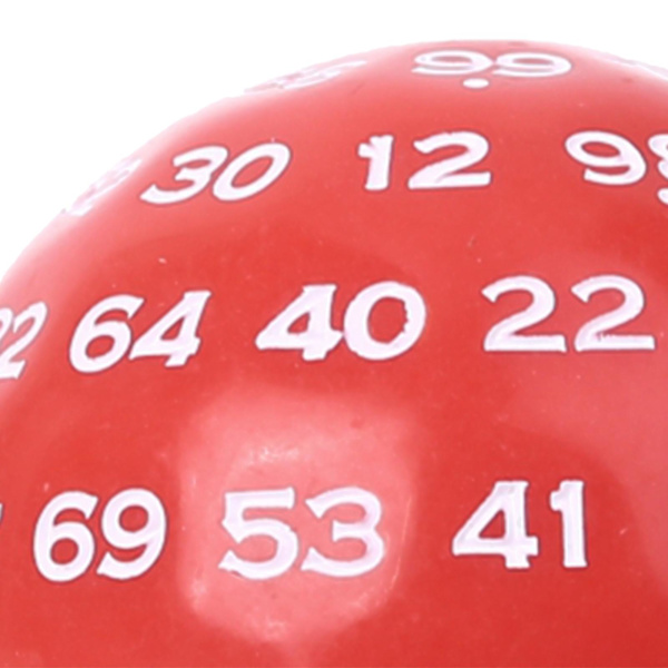 1/3/5 Akryltärningar Spelunderhållning Familjepolyedriska tärningar Red 48mm 1Set