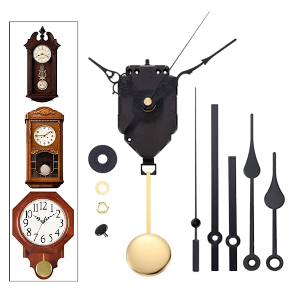 1/2/3 DIY Pendelklocka Movement Replacement Pålitlig och 3 Set Hands 1 Pc