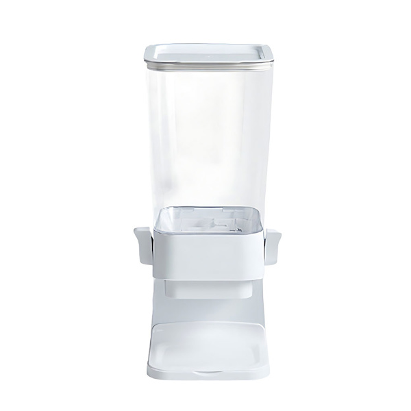 ABS Easy Access Cereal Dispenser förseglad förvaring för torrfoder White 5 L