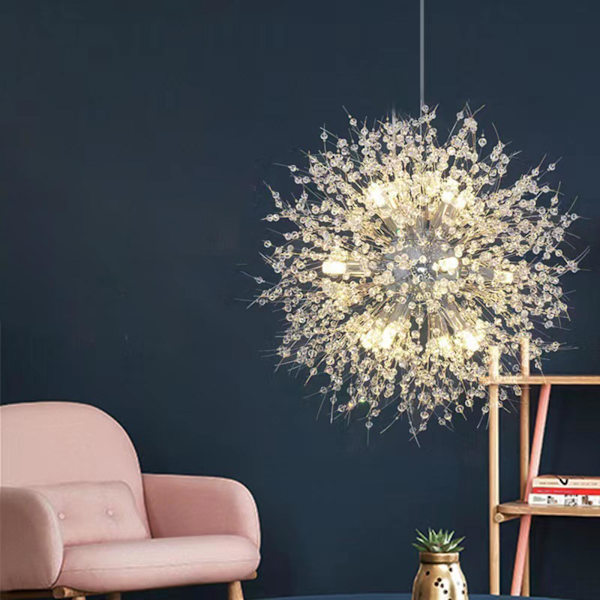 Modern kristallkrona taklampa för vardagsrum kök Not Included Bulb