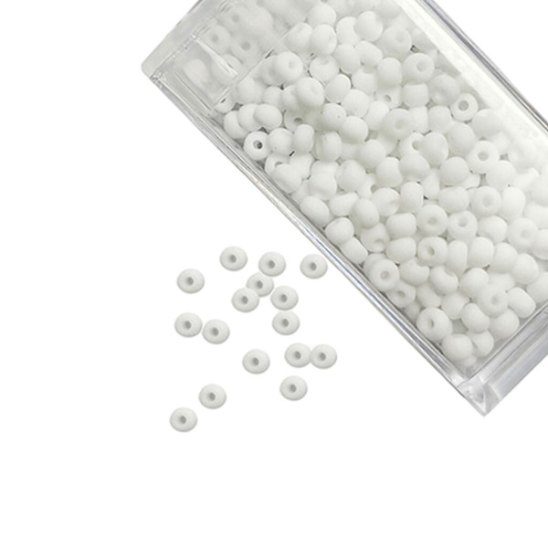 1/2/3/5 Beads DIY Smycken Retro Craft Kit Etniskt för hantverksmärke white 3mm 1Set