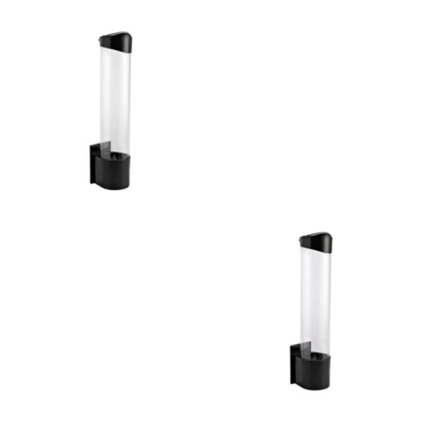 1/2/3 Väggmonterad Dammtät lock Enkel åtkomst Förvaring Lätt att Black 2PCS