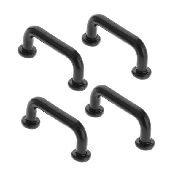 1/2/3/5 1:12 Mini Dragbågform för portgarderob Stor 4st Black Large 4 Pcs 5Set