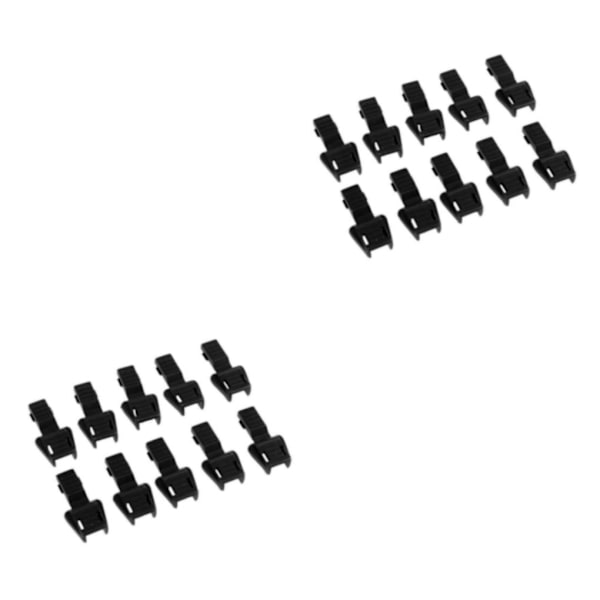 1/2/3/5 10 Styck Plast För Dragkedja Avdragare Ändlås Dragkedja Drag Black 3.5x1.7cm 2Set