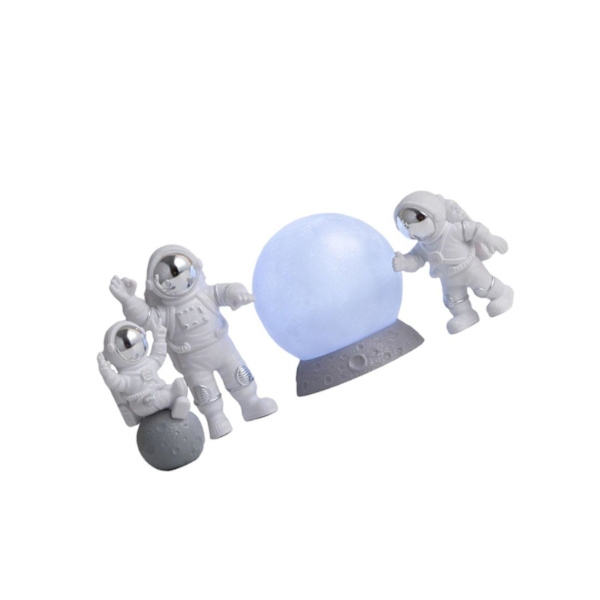 1/2/3/5 4st Astronautfigurer Set Heminredning Söt Sstronaut Silver White 1Set