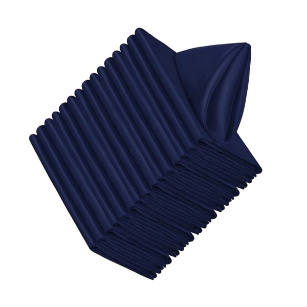 20pack/lot Mjuk och bekväm fyrkantig bordsservett gjord av dark blue