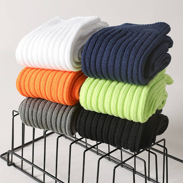 3 par kvinnor strumpor höst vinter andas tyg mjuk textur Fluorescent Green