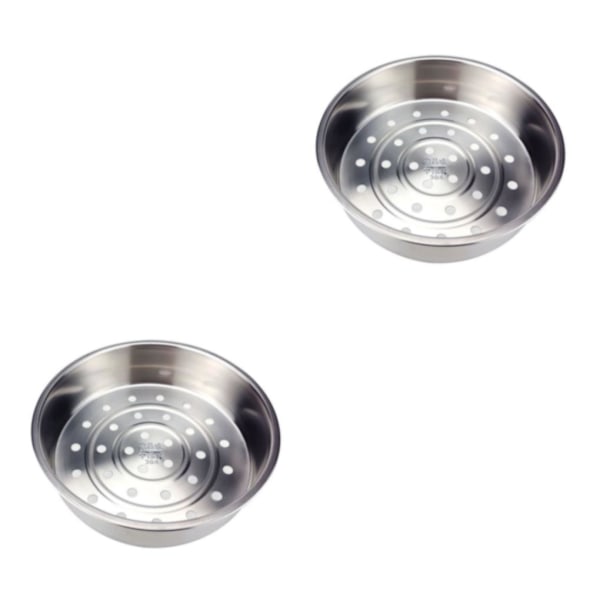 1/2/3 Silver 304 rostfritt stål elektrisk riskokare ångkokare 304 Macropore 21cm 2PCS