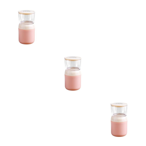 1/2/3 hållbar och säker matbehållare för bekväm förvaring och pp pink 3 Plastic PP inner 3PCS
