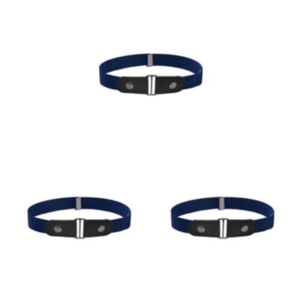 1/2/3/5 Bälte Inget Spänne Osynlig Moderiktig Långvarig Dark Blue 3PCS
