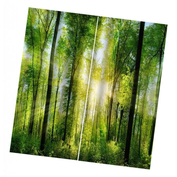 1/2 Digital Printing 3D Gardindraperier för vardagsrummet i sovrummet Sunshine Forest 1Set