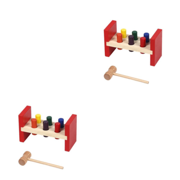 1/2/3 pedagogisk trä hammarbänk leksak utveckla flera 2Set