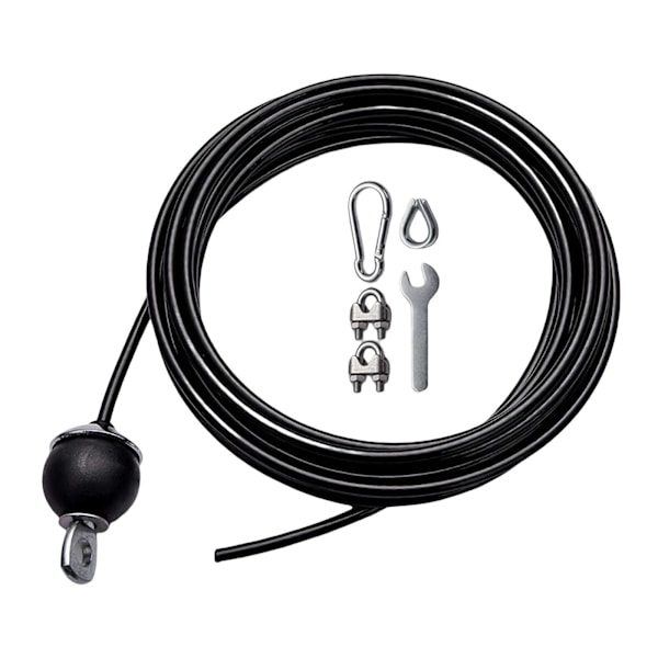 1/2/3 ståltrådslina Dia 5M Träningssnöre för hemmagym Adjustable with Set 2 M 1Set