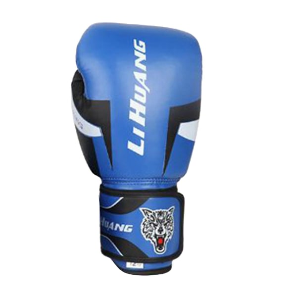 Män Kvinnor Boxning Träningshandskar Sparring Kickboxing GYM 10oz Blue
