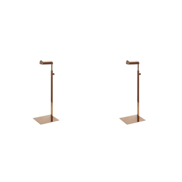 1/2/3 justerbar metallhandväskhållare för handväska Mirror Rose Gold 2PCS