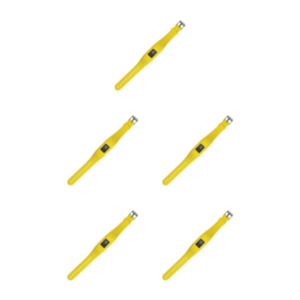 1/2/5 Justerbart Silikon Armbandsspänne för För Garmin Yellow 240*15mm 5Set