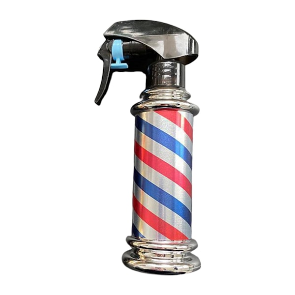 1/2 Multifunktionell Barber Spray Flaska Retro Stripes för Salong Grey 200ml 1Set
