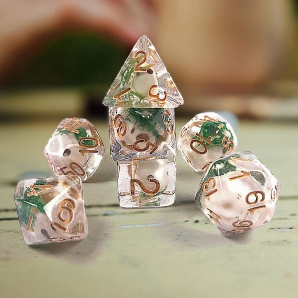 1/2/3/5 7 bitar polyedriska tärningar Set rollspelstärningar för 1Set