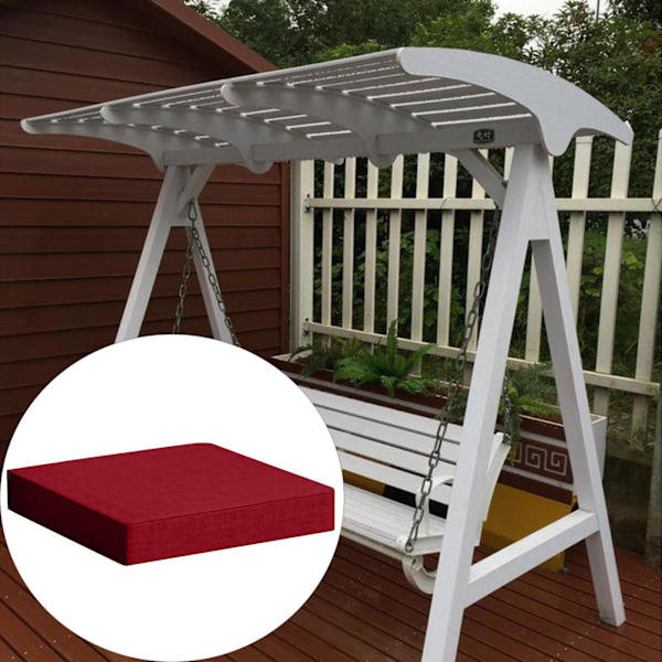Trädgård Sittdynor Kudde För Memory Foam Base Chair Vattentät Wine Red 40x40x5cm