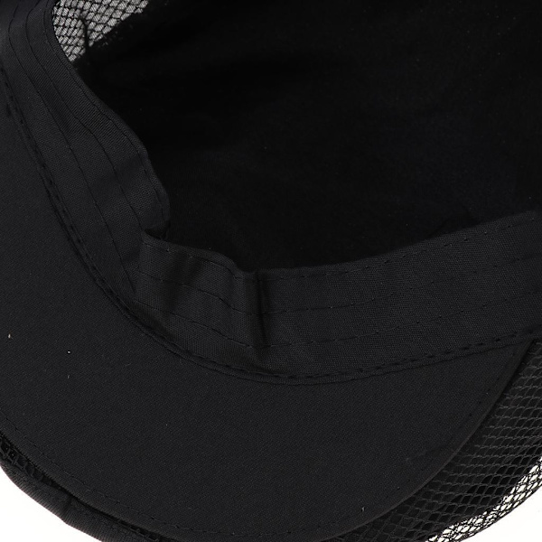 1/2 Kock Hatt Spis Cap Servitör Baker Head Wrap Restaurang Arbete Black 56-60cm 1Set