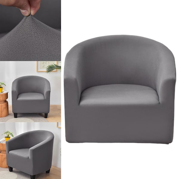 1/2/3/5 enfärgade sofföverdrag Tvättbara med armar och sits Dark Grey 1 Pc