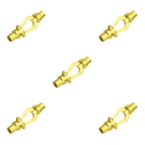 1/3/5 armbandsanslutningsspänne för utbyte av DIY-bearbetning Gold Inner hole 0.52cm 5Set