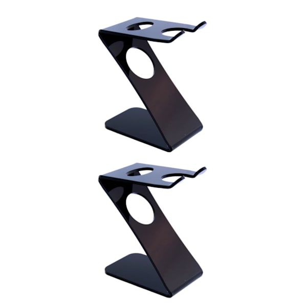 1/2 Plast Z-Shape Stand Barber Salon Borste Rakverktyg 2Set