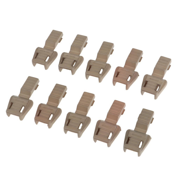 1/2/3/5 10 Styck Plast För Dragkedja Avdragare Ändlås Dragkedja Drag Brown 3.5x1.7cm 1Set
