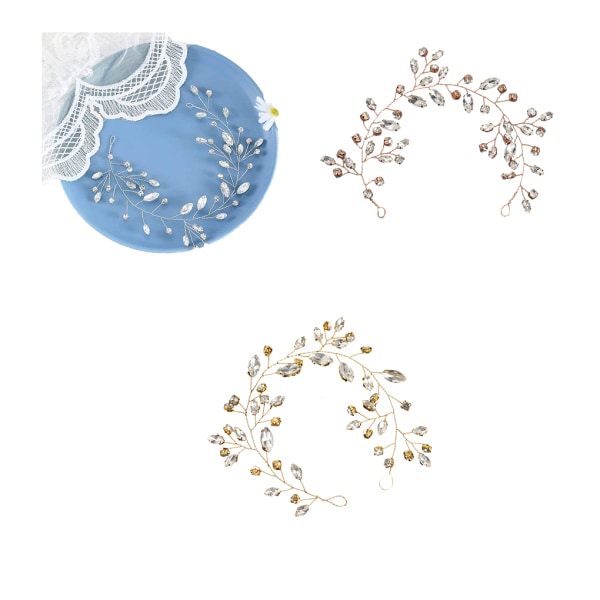 1/2/3/5 Elegant bröllopshårkammar gjorda av legering Inte lätt att silver 1 Pc