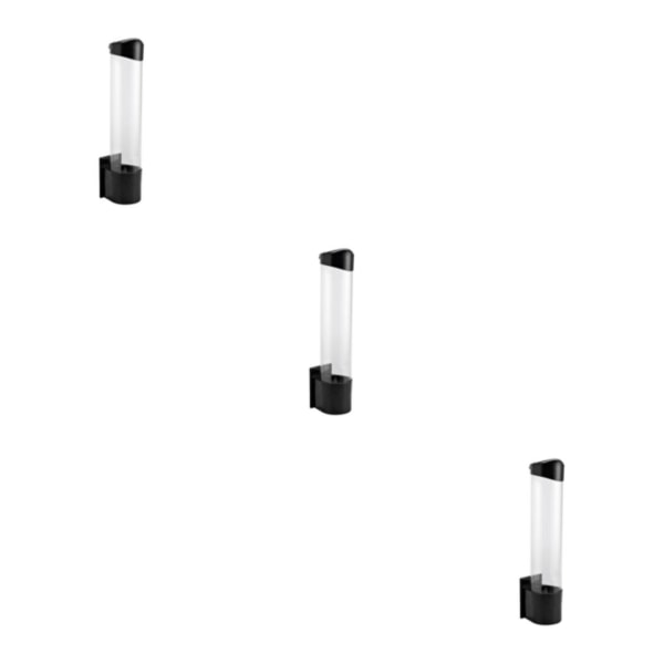 1/2/3 Väggmonterad Dammtät lock Enkel åtkomst Förvaring Lätt att Black 3PCS