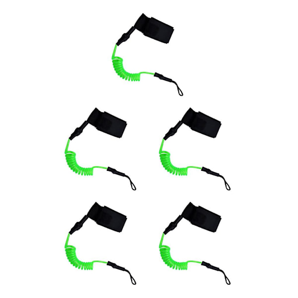 1/2/3/5 Raft Stretch Rep med Elastiskt koppel Pålitlig och Fluorescent Green 45cm 5PCS