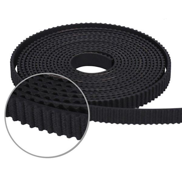 1/2 gummiersättande kuggrem för 3D-skrivare CNC-maskin 1Set
