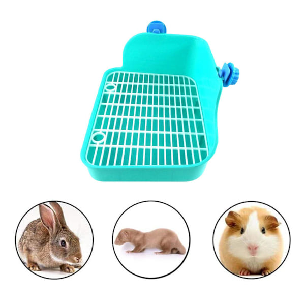 Kanin Toalettlåda Bricka Husdjur Hamster inomhus potträknare Guinea Green