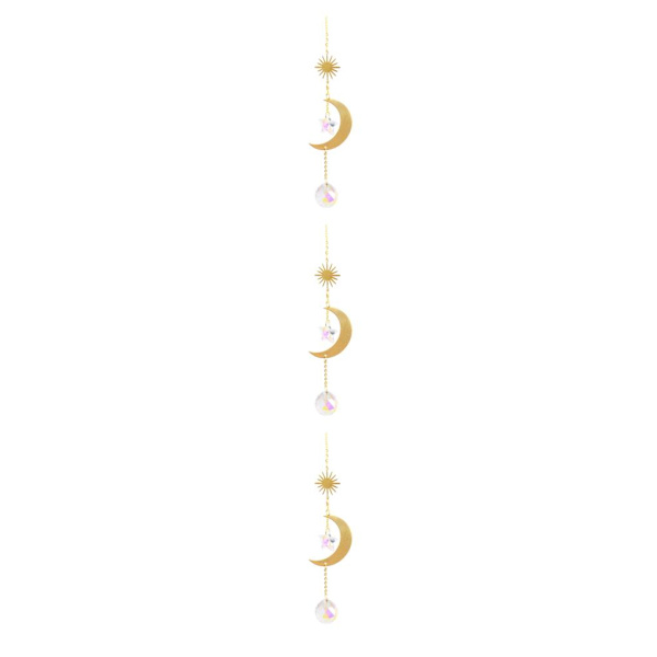 1/2/3/5 Crystal Balkong Fönsterhängande Dekor Vägg Rainbow Maker Model 6 40cm 3Set