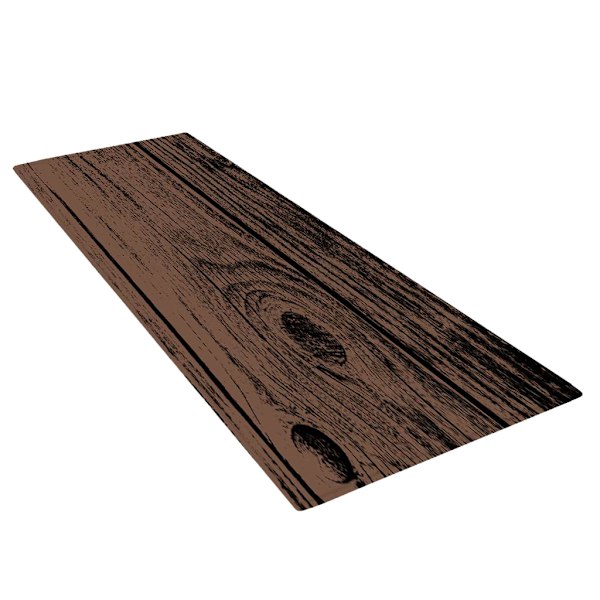 Printed 3D Golvmatta Runner Non-För slip Area Rug Wood Board