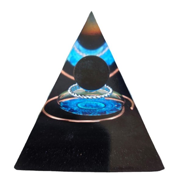 1/2/3 Naturliga Obsidian Pyramid Figurines Hemmakontor Inredning Black 1 Pc