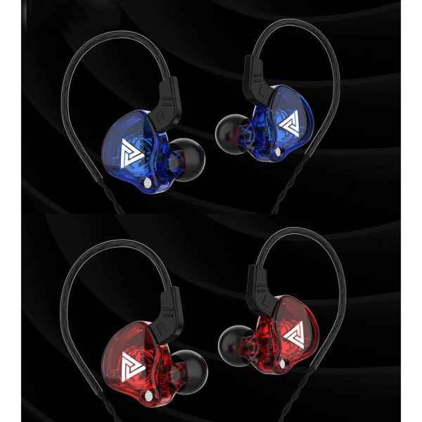 1/2/3/5 För QKZ AK6 In Ear 3,5 mm sporthörlurar med mikrofon Yellow 1.2m 1Set