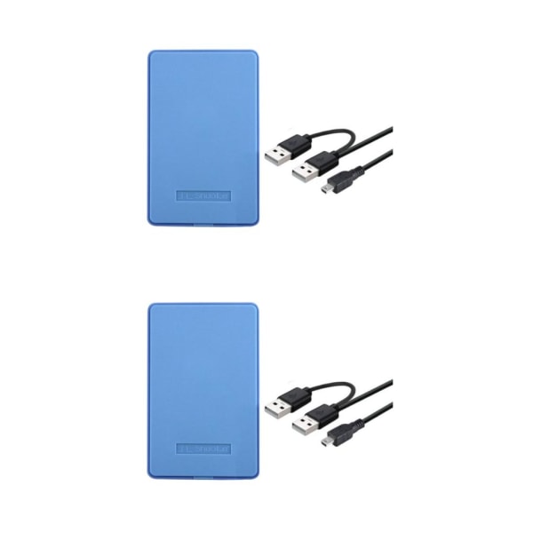1/2/3/5 Portabelt hölje USB 2.0 för för bärbar dator Blue 12x7.6x1.3cm 2Set
