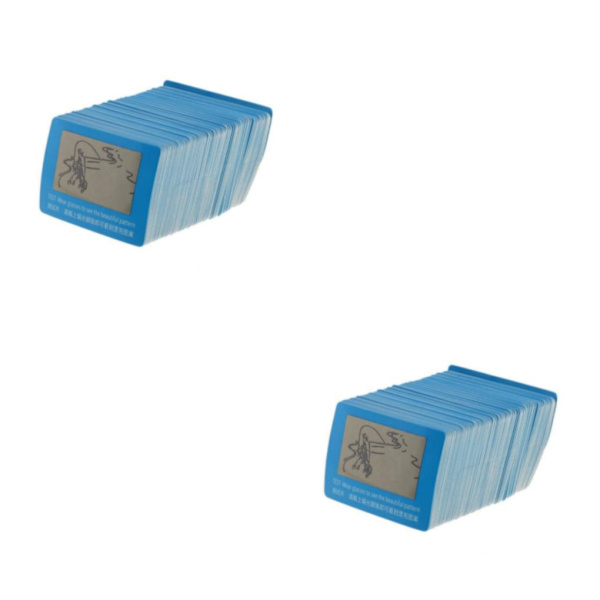 1/2/3 100 stycken Premium hårt polariserat testpappers kortlins 2Set