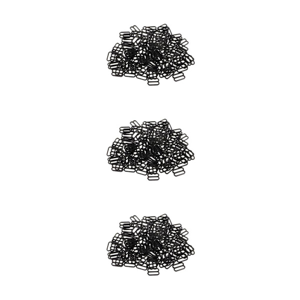 1/2/3/5 100 st Nylon BH-rem Spännen Sliders Krokar 8 Underkläder 12mm 3Set