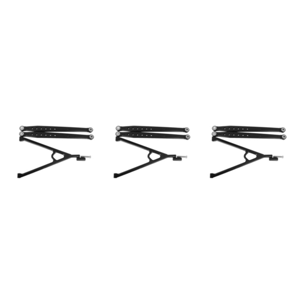 1/2/3/5 Aluminiumlegering Trigon Support Bar Bakre Support Bar För black 3Set