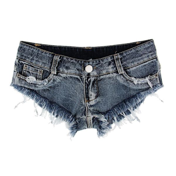 1/2 Kvinnor Slim Fit Low Waist Distressed Jeans Hot Micro Stretchy blue M 1Set