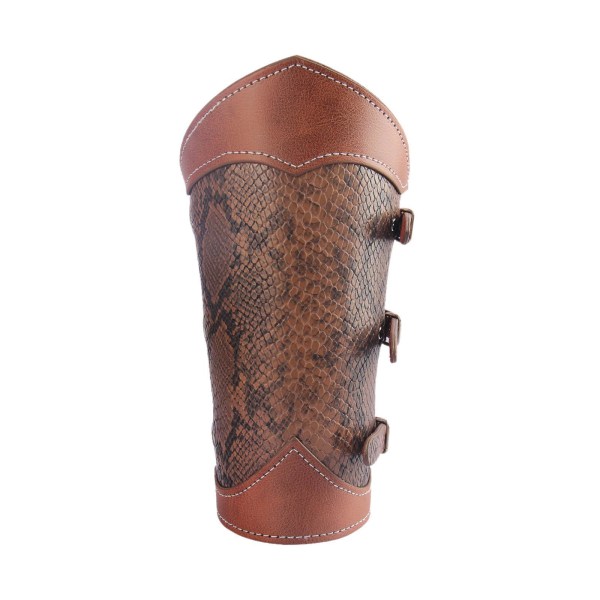 1/2 Knights För Bågskytte Medieval Bracer Arm För Armor Cuff Coffee 21.5x14.5cm 1Set