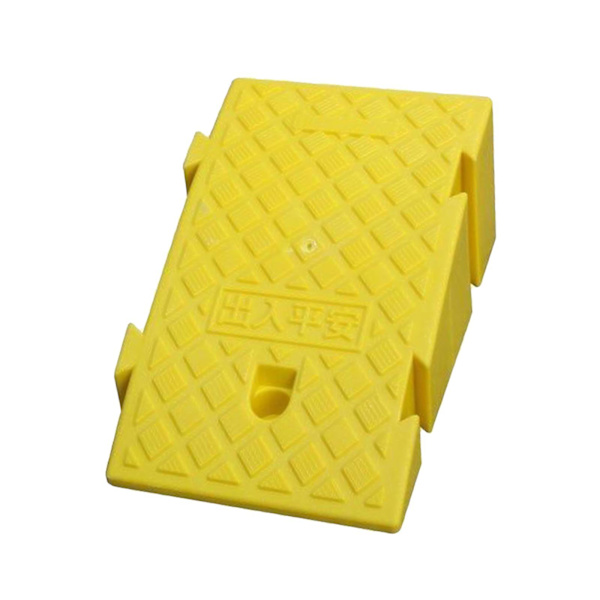 Halkfri bärbar trottoarramp Tröskelramp för rullstol Trottoarramp Yellow 16cm