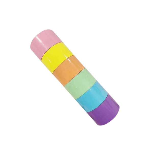 1/3 6st Rolig Sticky Ball Rulltejp Färgglad Dekorativ för 4.8cm 1 Pc