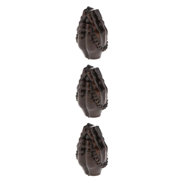 1/2/3/5 Trä Buddha Staty Staty Indien Staty Craft Ornament Meditation 3Set
