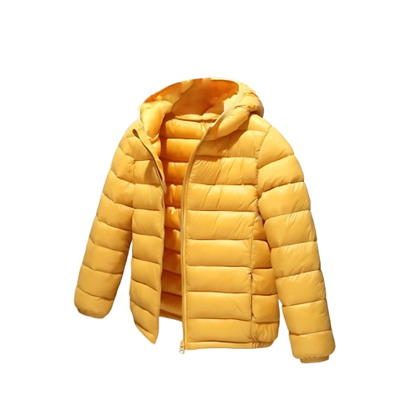 Andningsbar dunjacka för barn för aktiva vinterkläder yellow+140cm