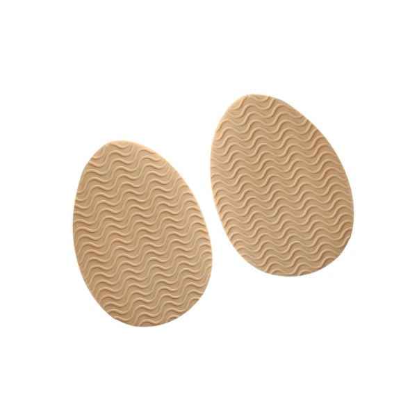 1/2/3/5 Non För Slip Shoe Pads Självhäftande gummi för hög Round Head Khaki 2Set