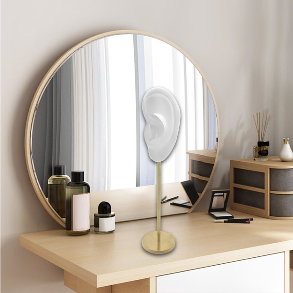 1/2/3 Örhänge Display Stand Human Ear Model Stud Holder Showcase Left Translucent Height: 18cm 1Set