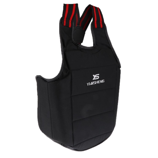Unisex Karate Chest Guard Taekwondo Martial Art Chest Body Black XS